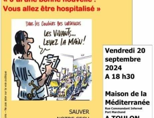 Conférence gesticulée : « J’ai une bonne nouvelle, vous allez être hospitalisé »