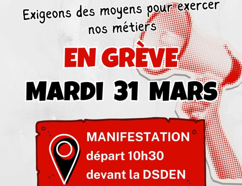 L&rsquo;Éducation nationale dans la rue le 31 mars 2026