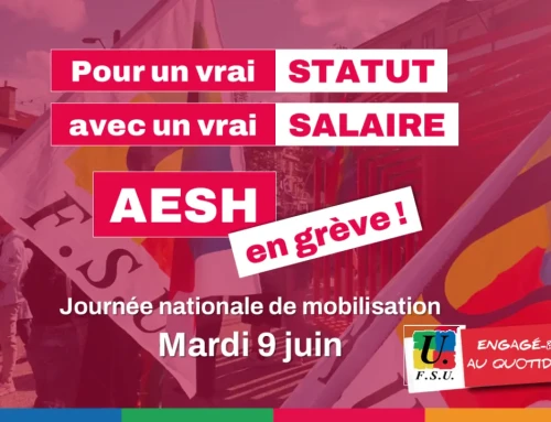 AESH – dans l’action le 9 juin !